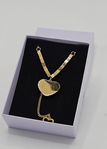 Altın Renkli Mini Çiçekli Zincir Kolye - Görsel 8