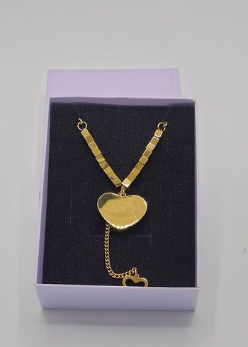 Altın Renkli Mini Çiçekli Zincir Kolye - Görsel 7