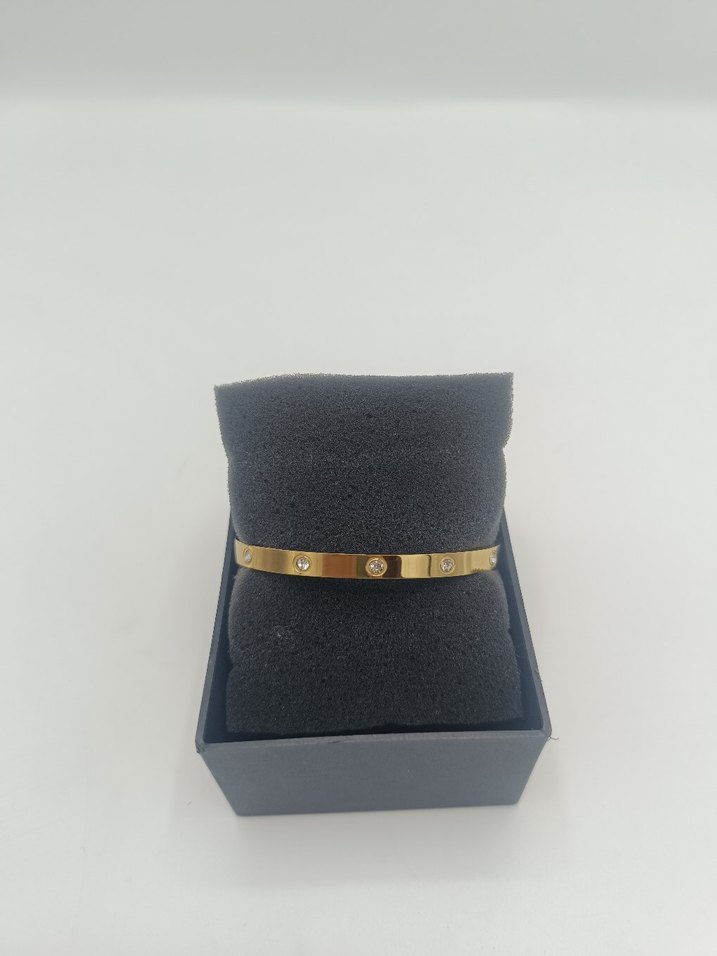 Kişiye Özel İsimli Çelik Bilezik  Paslanmaz Gold Çelik Bileklik - Görsel 2