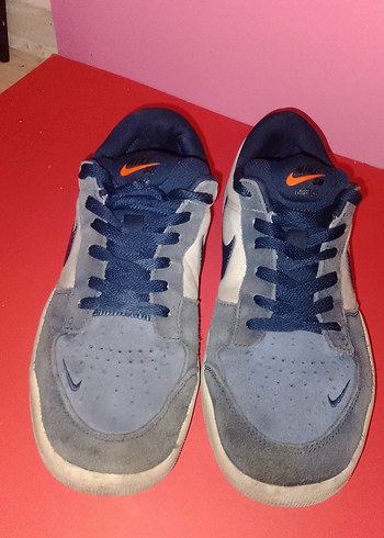 Nike Gri Siyah Deri Sneaker