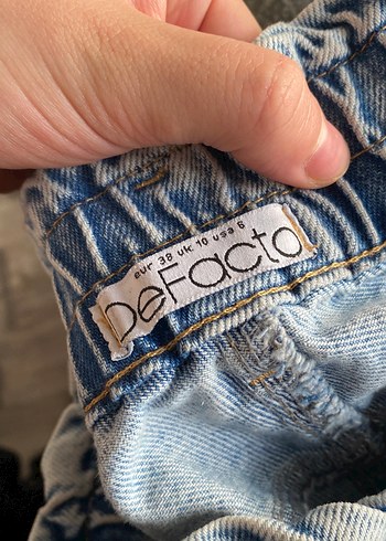 Gri Kadın Midi Boy Bol Kesim Denim Pantolon - Görsel 4