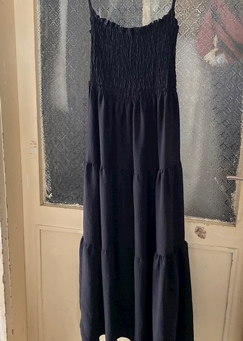 Bohem Siyah Hamile Uzun Etek - Görsel 3