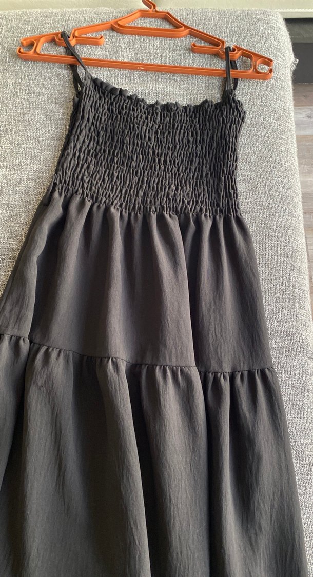 Bohem Siyah Hamile Uzun Etek - Görsel 2