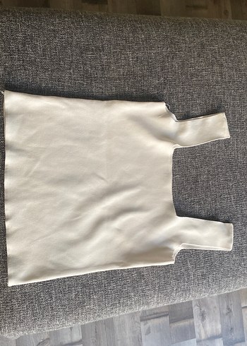 Beyaz Midi Basic Kadın Askılı Atlet - Görsel 2