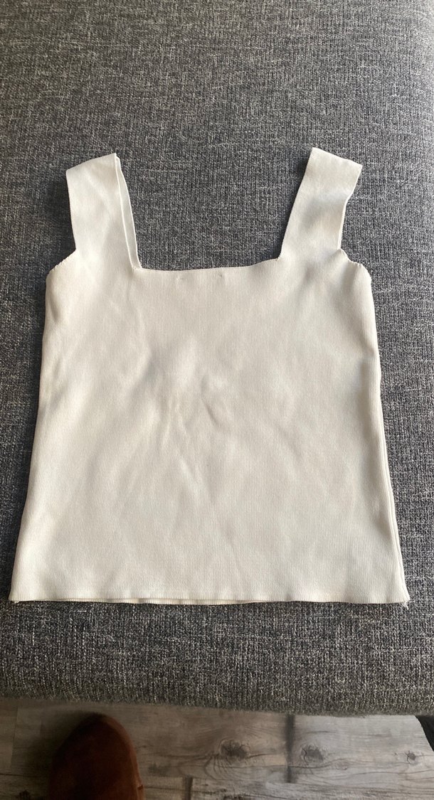 Beyaz Midi Basic Kadın Askılı Atlet - Görsel 3