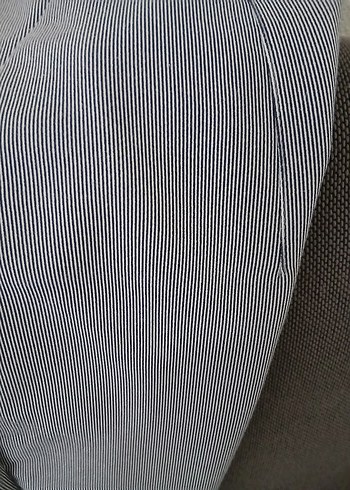 Gri Kadın Pilili Kumaş Pantolon - Görsel 2