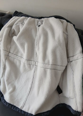 Gri Midi Hamile Kabanı Fermuarlı - Görsel 2