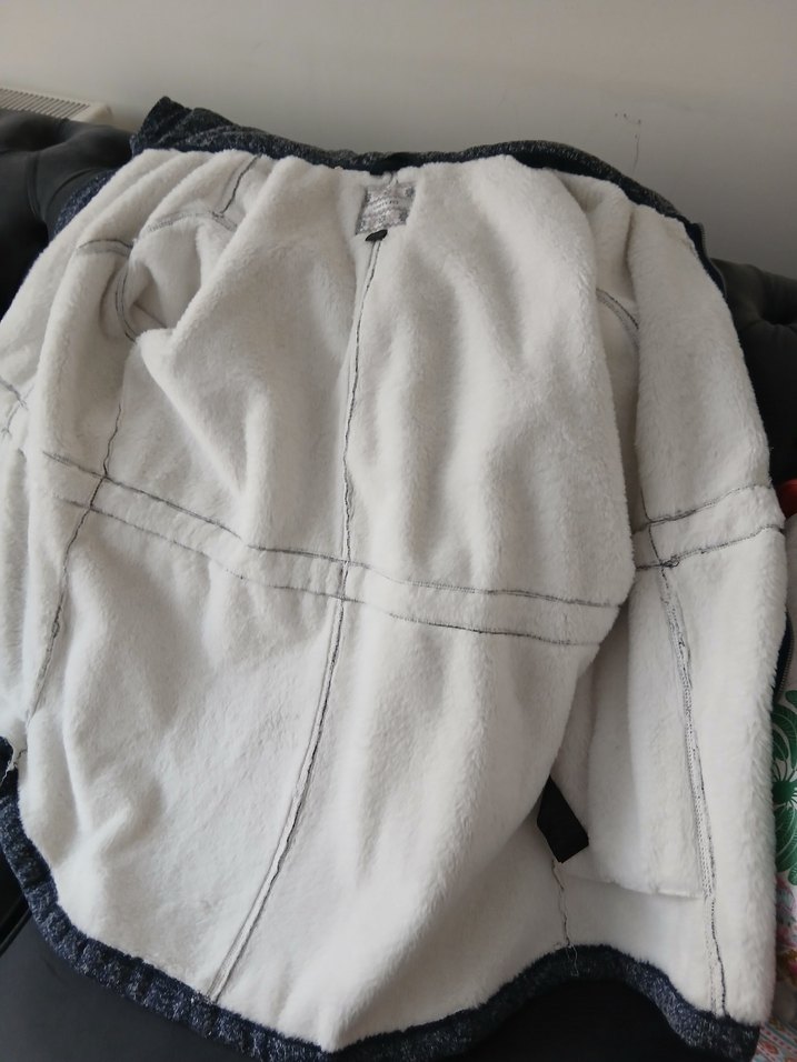 Gri Midi Hamile Kabanı Fermuarlı - Görsel 2