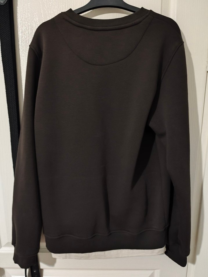Koton Kullanılmamış Erkek Kahverengi Sweatshirt - Görsel 2