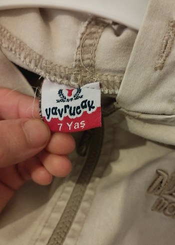 Bej Kapüşonlu Erkek Çocuk Ceket - Görsel 3