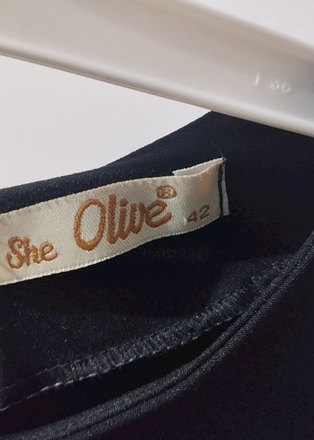 Drapeli Siyah Uzun Kollu Kadın Elbise - Görsel 4