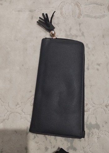 Siyah Deri Kadın Cüzdanı Yılan Desenli - Görsel 7