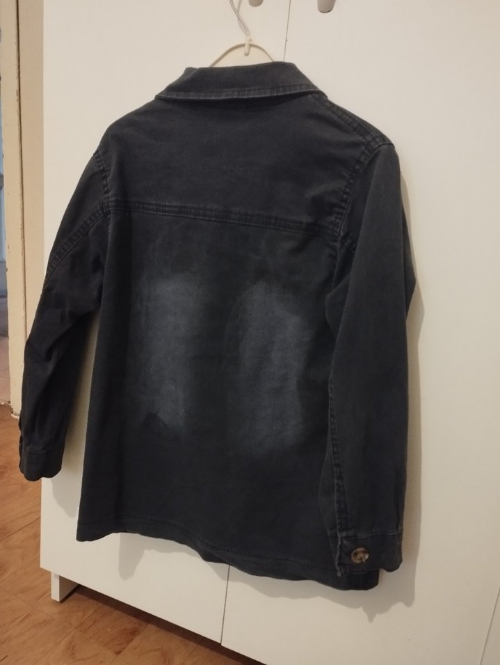 Erkek Çocuk Siyah Denim Ceket - Görsel 2