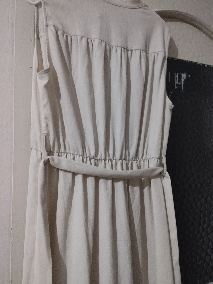 Düğmeli Bohem Hamile Bluzu V Yaka Keten - Görsel 3