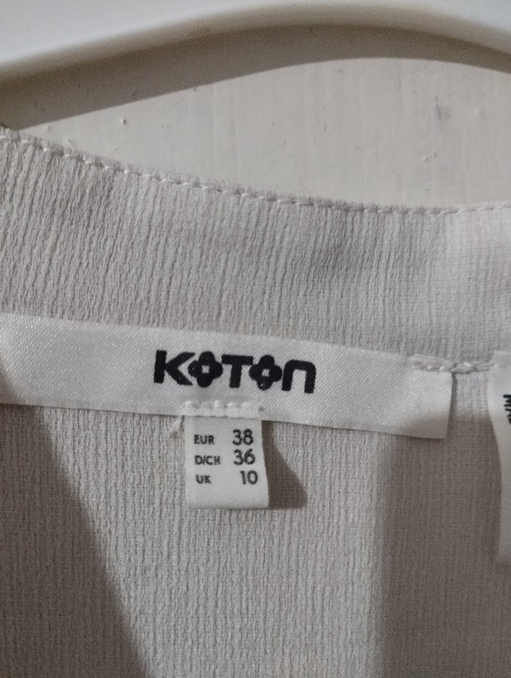 Düğmeli Bohem Hamile Bluzu V Yaka Keten - Görsel 4