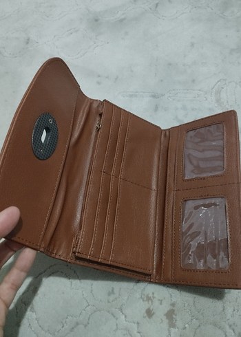Kahverengi Deri Kadın Cüzdan - Görsel 2