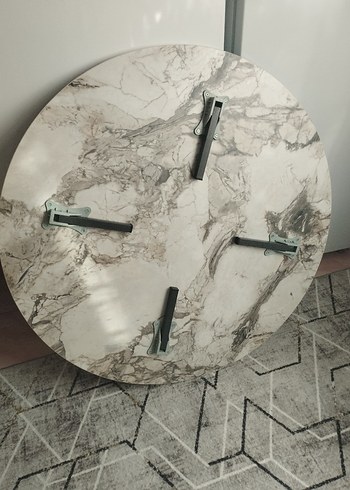 Bej ve gri mermer desenli masa üstü - Görsel 2