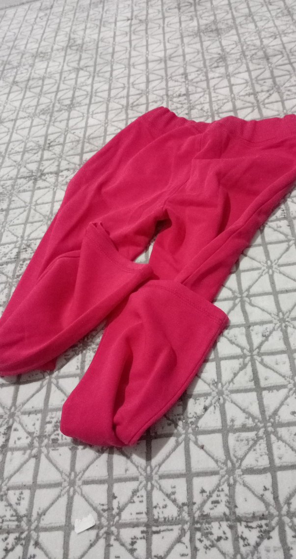 Pembe Kız Çocuk Rahat Kesim Tayt - Görsel 2