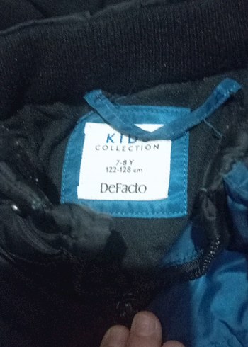 Erkek Çocuk Düğmeli Koyu Mavi Mont - Görsel 2