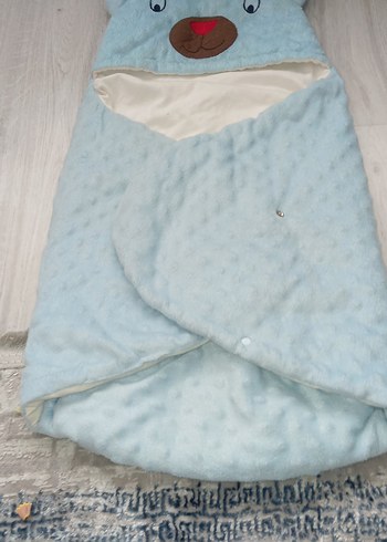 Nakışlı Mavi Bebek Battaniyesi - Görsel 2