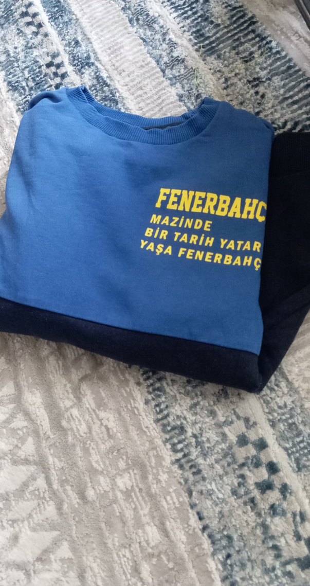 Erkek Çocuk Mavi Siyah Sweatshirt - Görsel 3