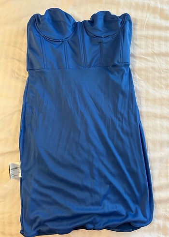 Zara drapeli elbise - Görsel 5