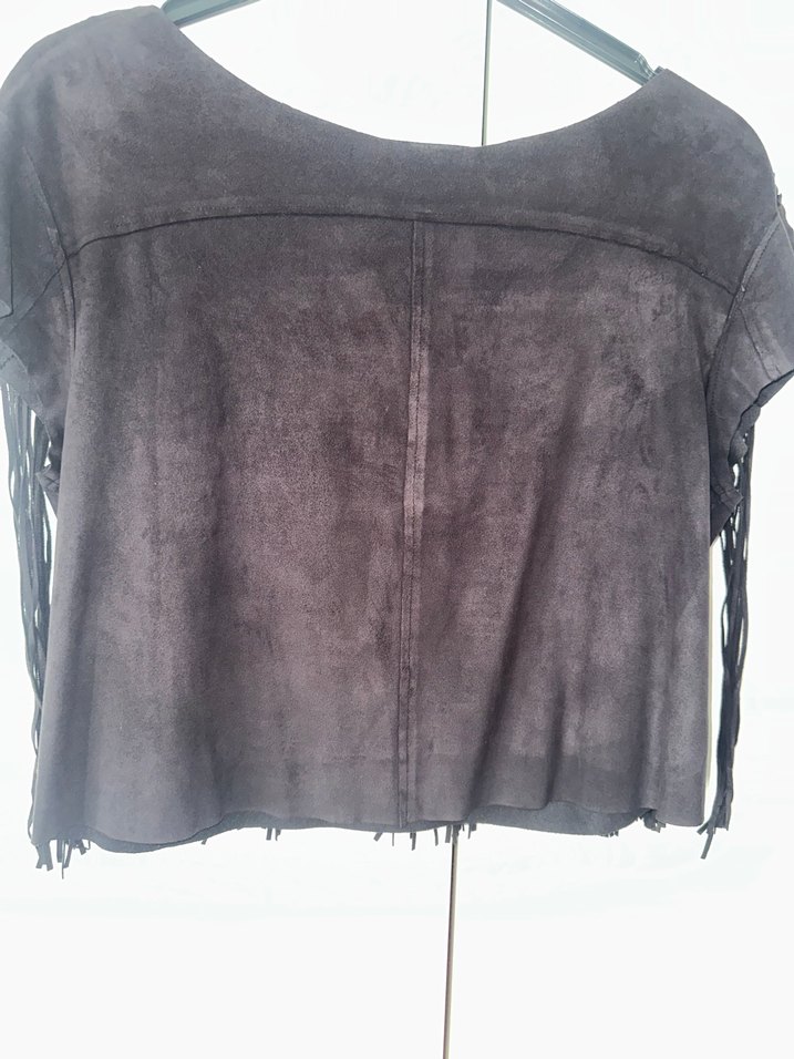 Zara süet bluz - Görsel 3