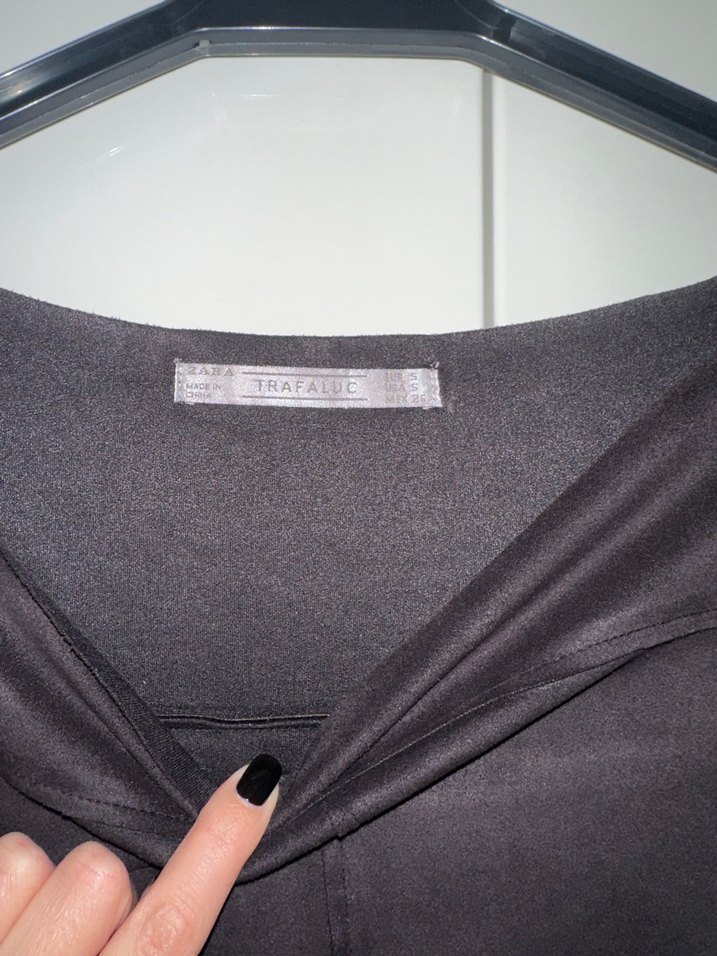 Zara süet bluz - Görsel 4