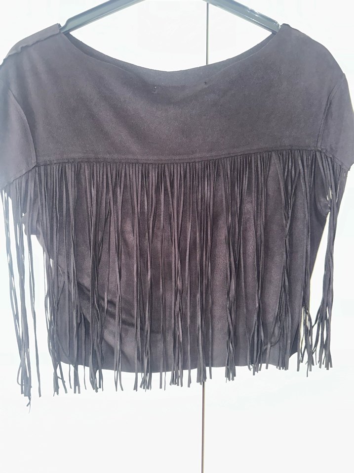 Zara süet bluz - Görsel 2