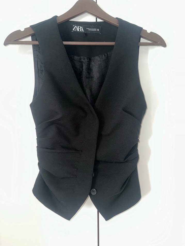 Zara Siyah Yelek - Görsel 5