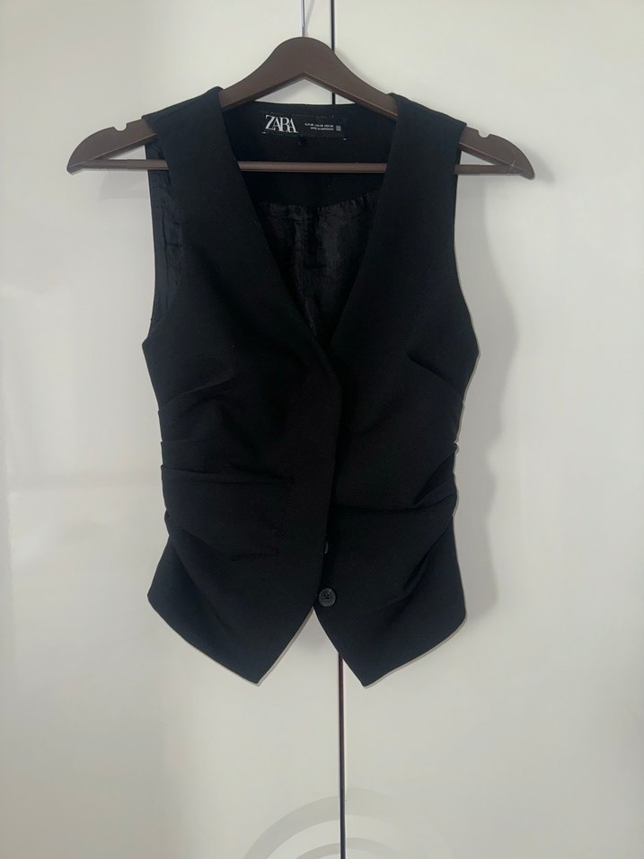 Zara Siyah Yelek - Görsel 4