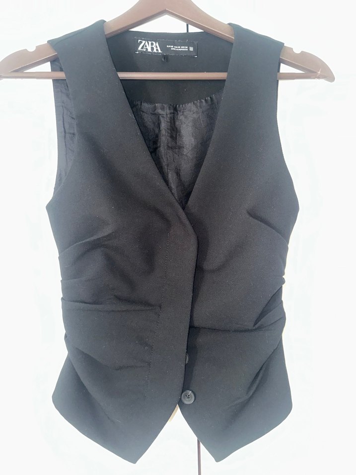 Zara Siyah Yelek - Görsel 3