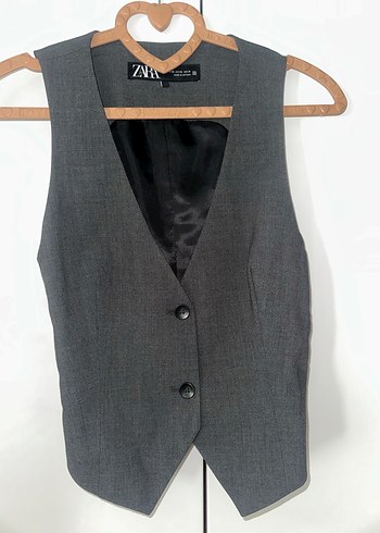 Zara füme yelek - Görsel 2