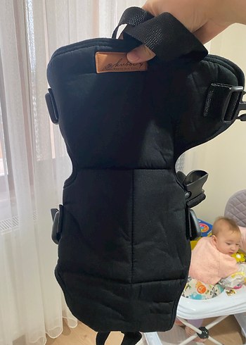Siyah Bebek Taşıyıcı Kanguru çok yönlü bebek taşıma - Görsel 4