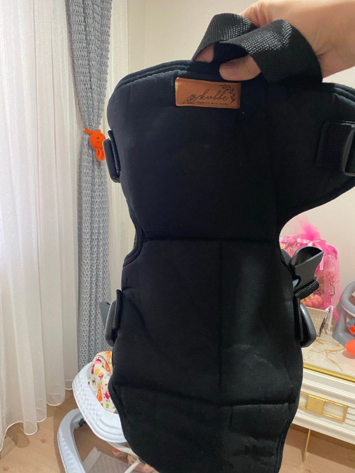 Siyah Bebek Taşıyıcı Kanguru çok yönlü bebek taşıma - Görsel 3