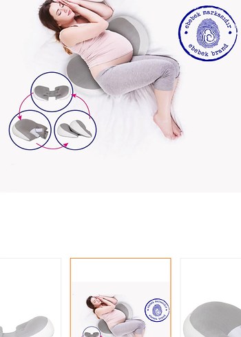 Baby Mom Çok Fonksiyonlu Hamile Destek Yastığı - Görsel 2