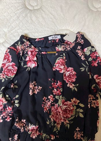 Fırfırlı Çiçek Desenli Bohem - Görsel 2