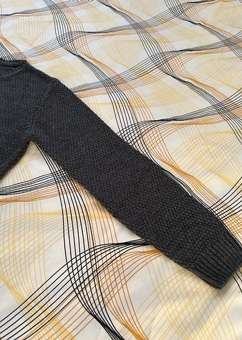 Gri Erkek Triko Bisiklet Yaka Kazak - Görsel 3