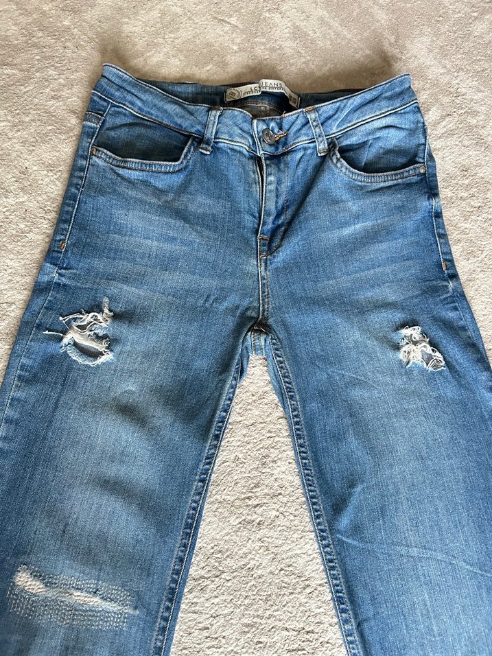 Kadın Mavi Denim Pantolon - Görsel 2