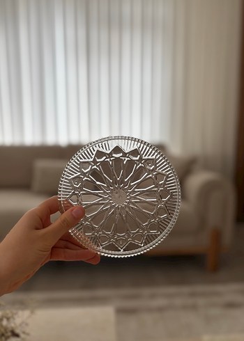 6 Kişilik Desenli Pasta Tabağı - Görsel 3
