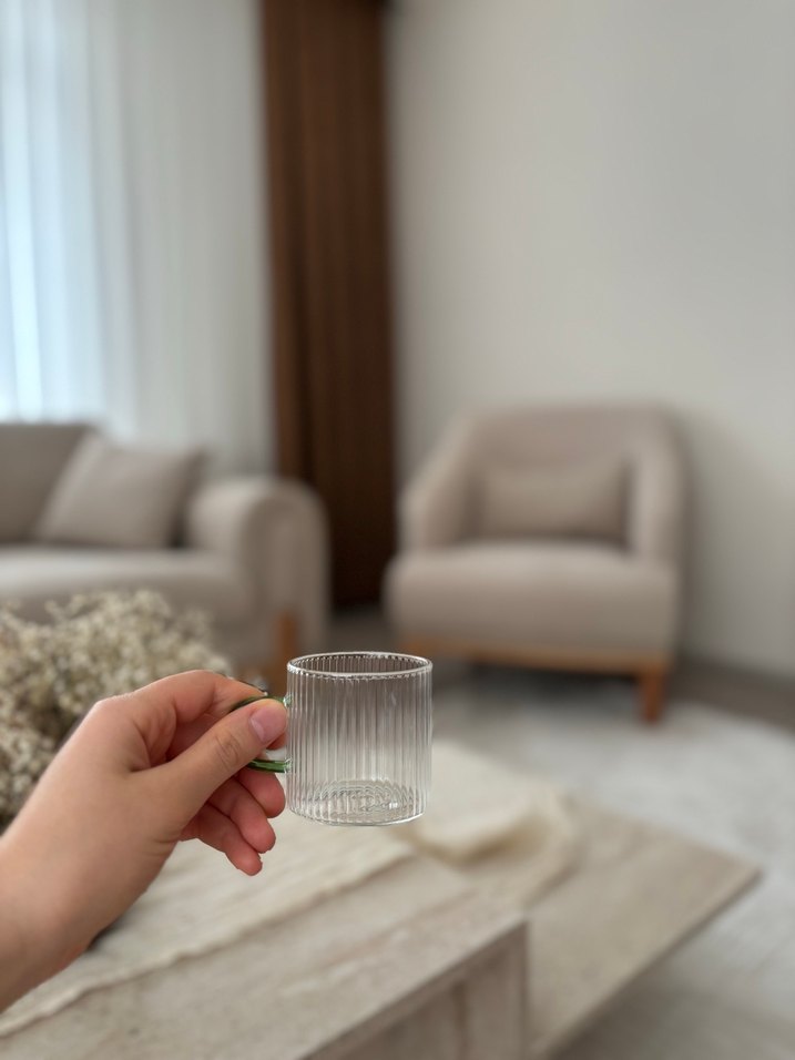 6 Kişilik Cam Fincan Seti - Görsel 3