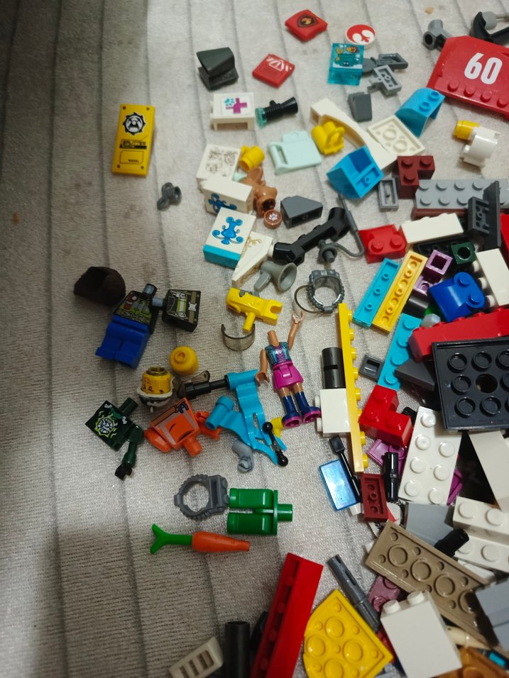 Renkli Karışık Lego Parçaları - Görsel 2