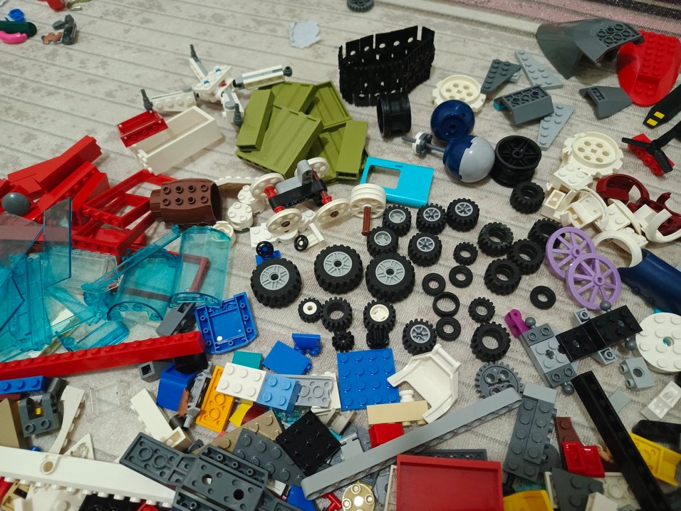Renkli Karışık Lego Parçaları - Görsel 4