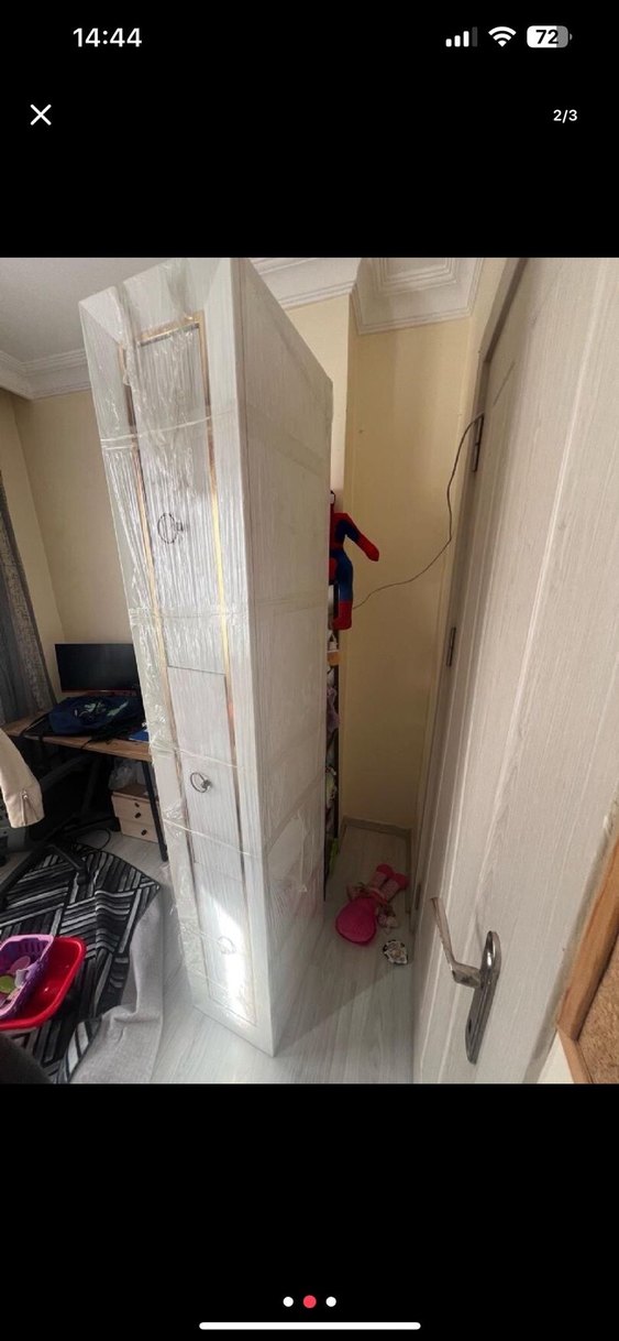 Beyaz Dolap Düzenleyici Raf - Görsel 2