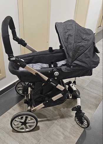 Gri Bebek Arabası Katlanabilir Model Prego - Görsel 2