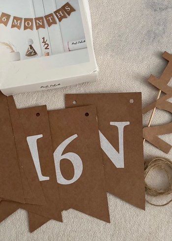 Yarım Yaş Parti Şapkası Beyaz Detaylı - Görsel 2