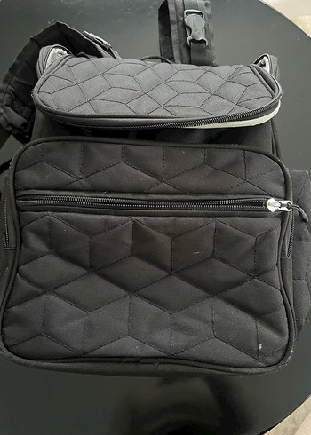 Fermuarlı Siyah Anne çantası - Görsel 2