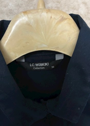 Kemerli Lacivert Kısa Kollu Denim Elbise - Görsel 3