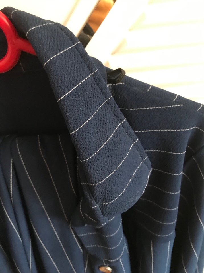 Düğmeli Uzun Lacivert Kadın Takım - Görsel 2