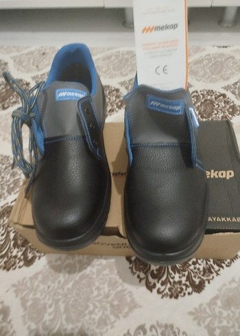 orijinal sıfır saf deri mekap marka iş ayakkabısı 44 numara - Görsel 6